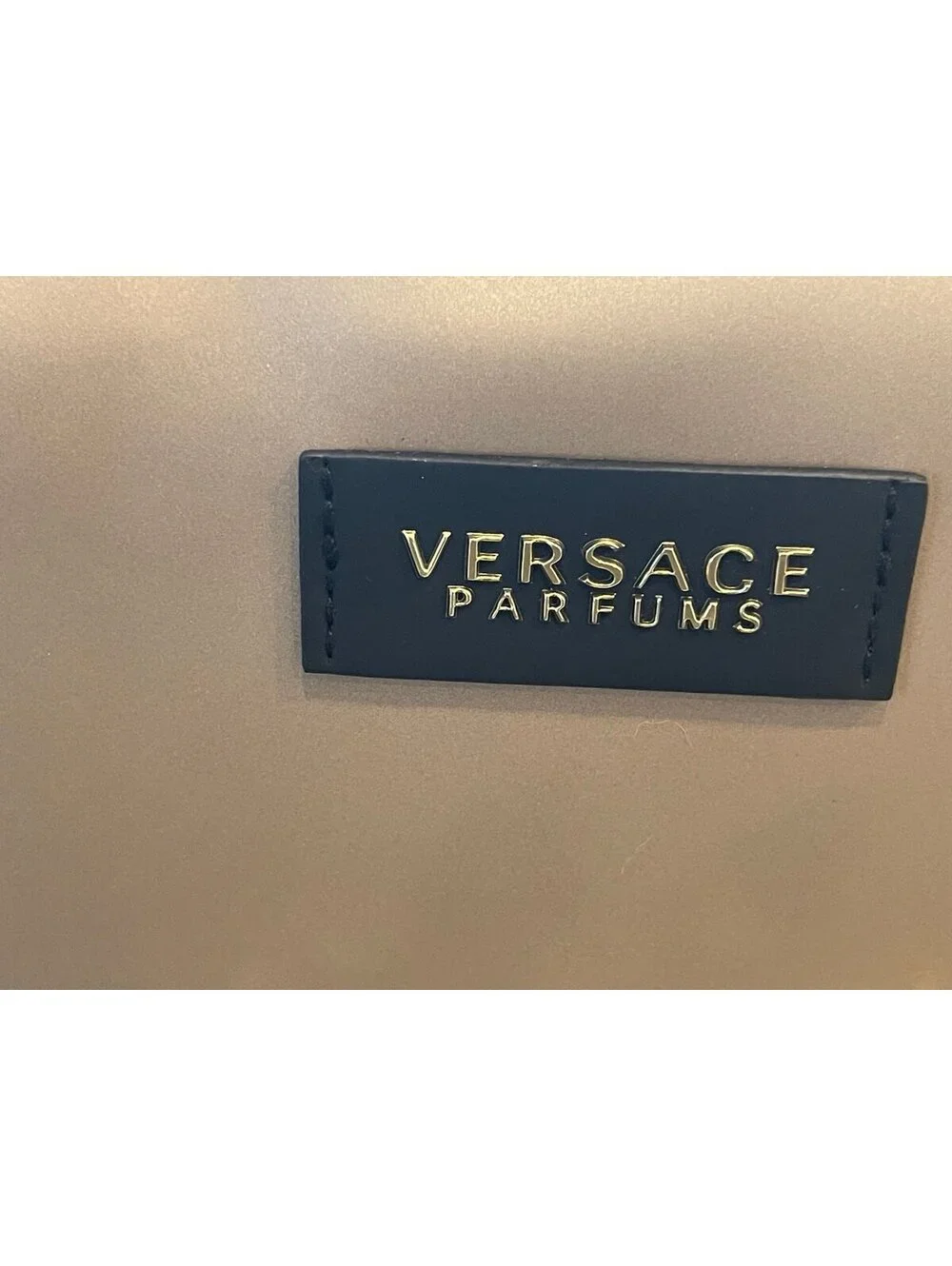 Versace Parfums Gold Crossbody Clutch Bag Chain Strap